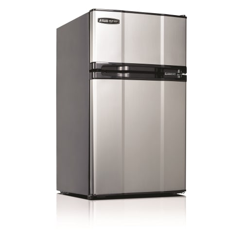 MicroFridge® 2-Door Compact Refrigerator with Freezer, 3.1 Cu Ft, Stainless Steel